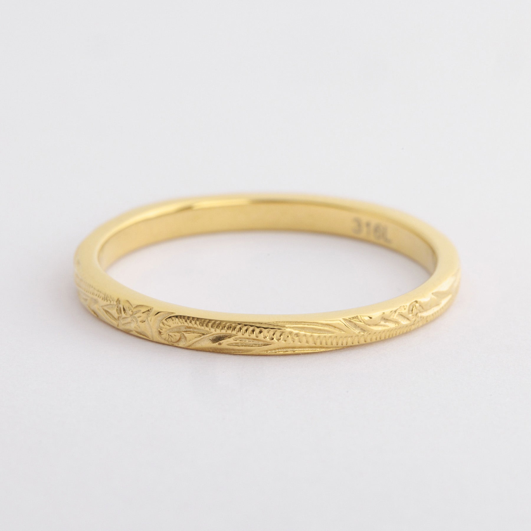 Halo. HAWAIIAN JEWELRY “Skinny” RING (Gold)