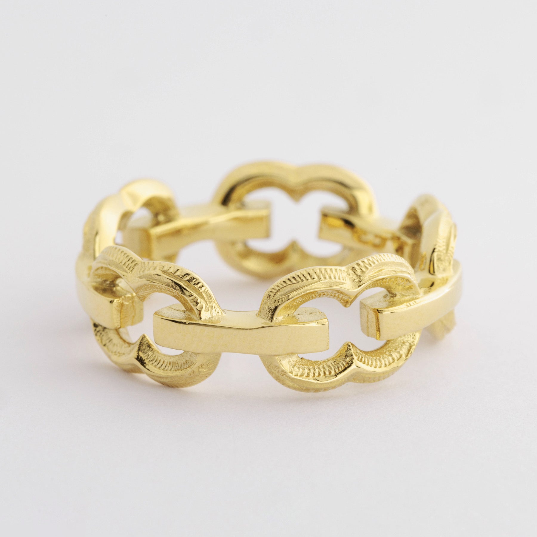 Halo. HAWAIIAN JEWELRY “Chain” RING (gold)