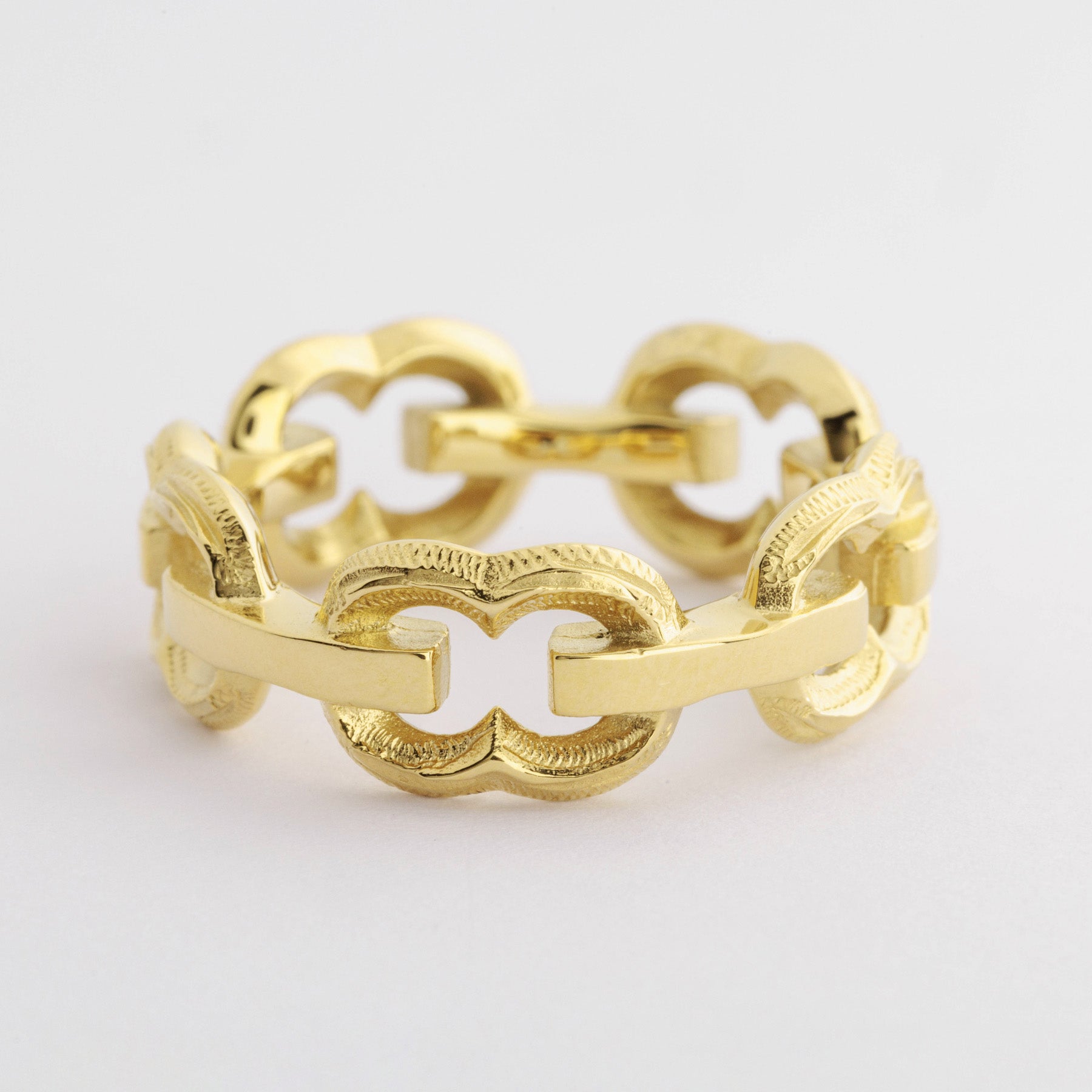 Halo. HAWAIIAN JEWELRY “Chain” RING (gold)