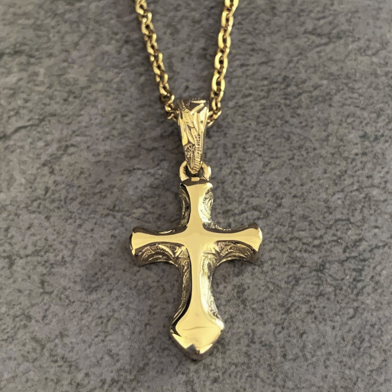 Halo. HAWAIIAN JEWELRY "Cross" PENDANT(Gold)