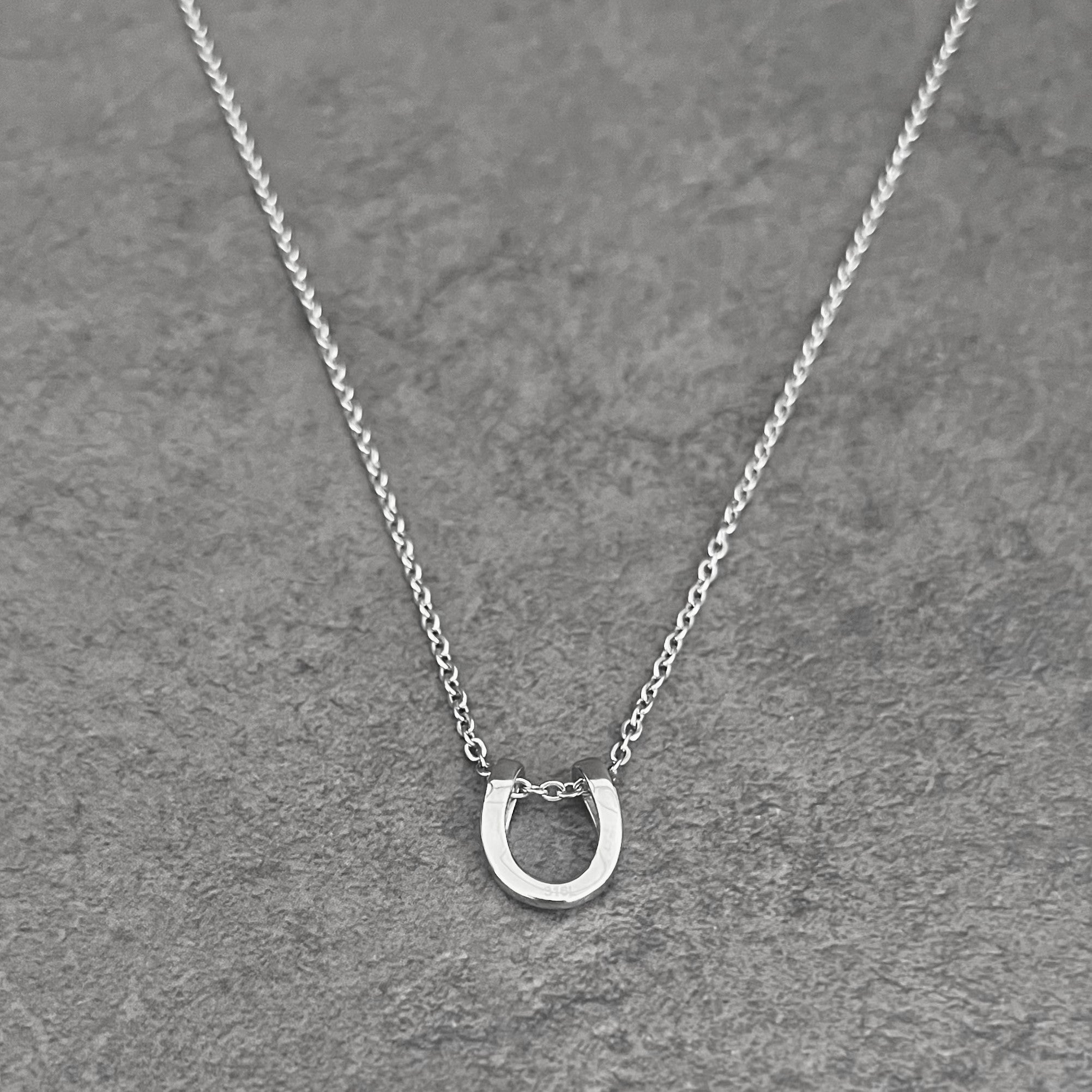 Halo. HAWAIIAN JEWELRY "Minimum Horseshoe" PENDANT(Silver)