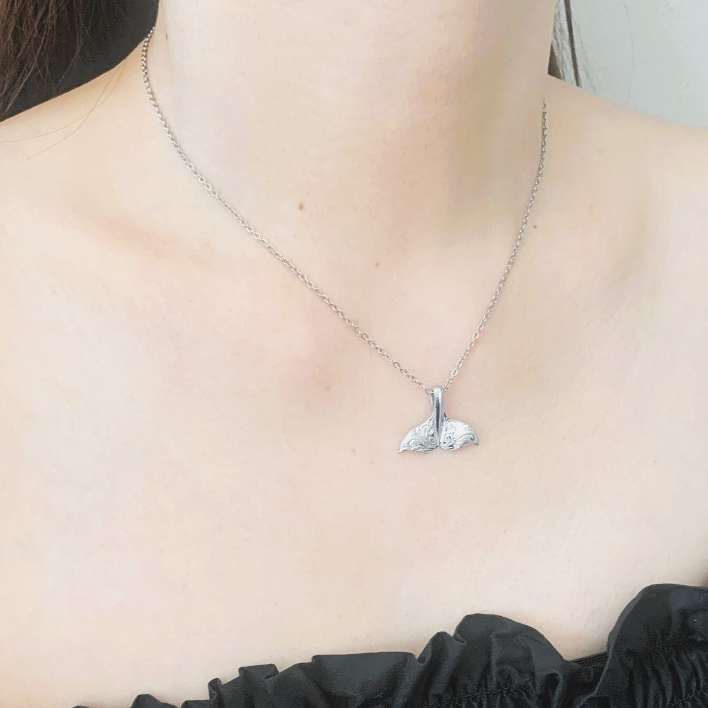 Halo. HAWAIIAN JEWELRY "Whale Tail" PENDANT