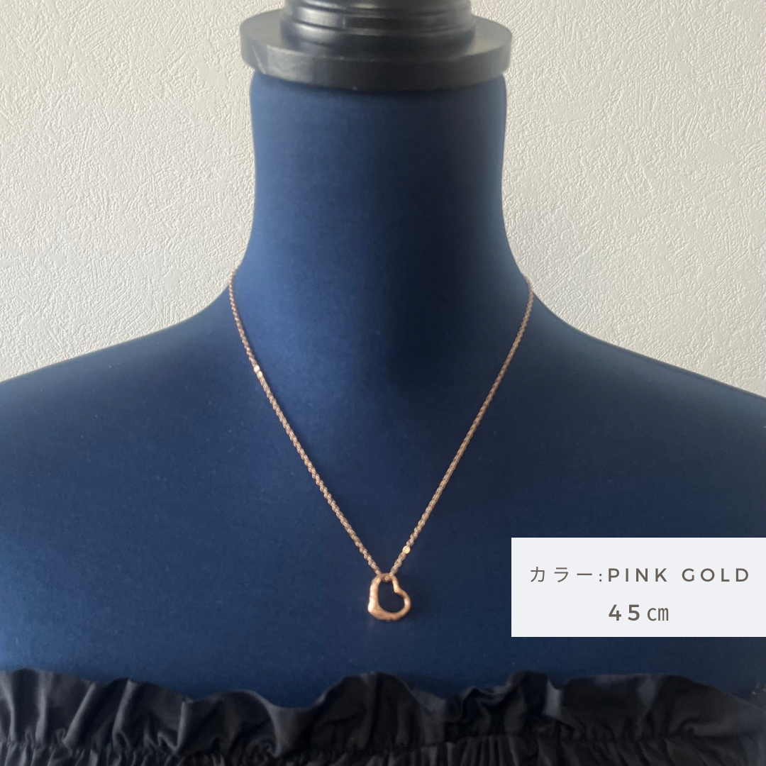 Halo. HAWAIIAN JEWELRY “Open Heart” PENDANT(Rose Gold)