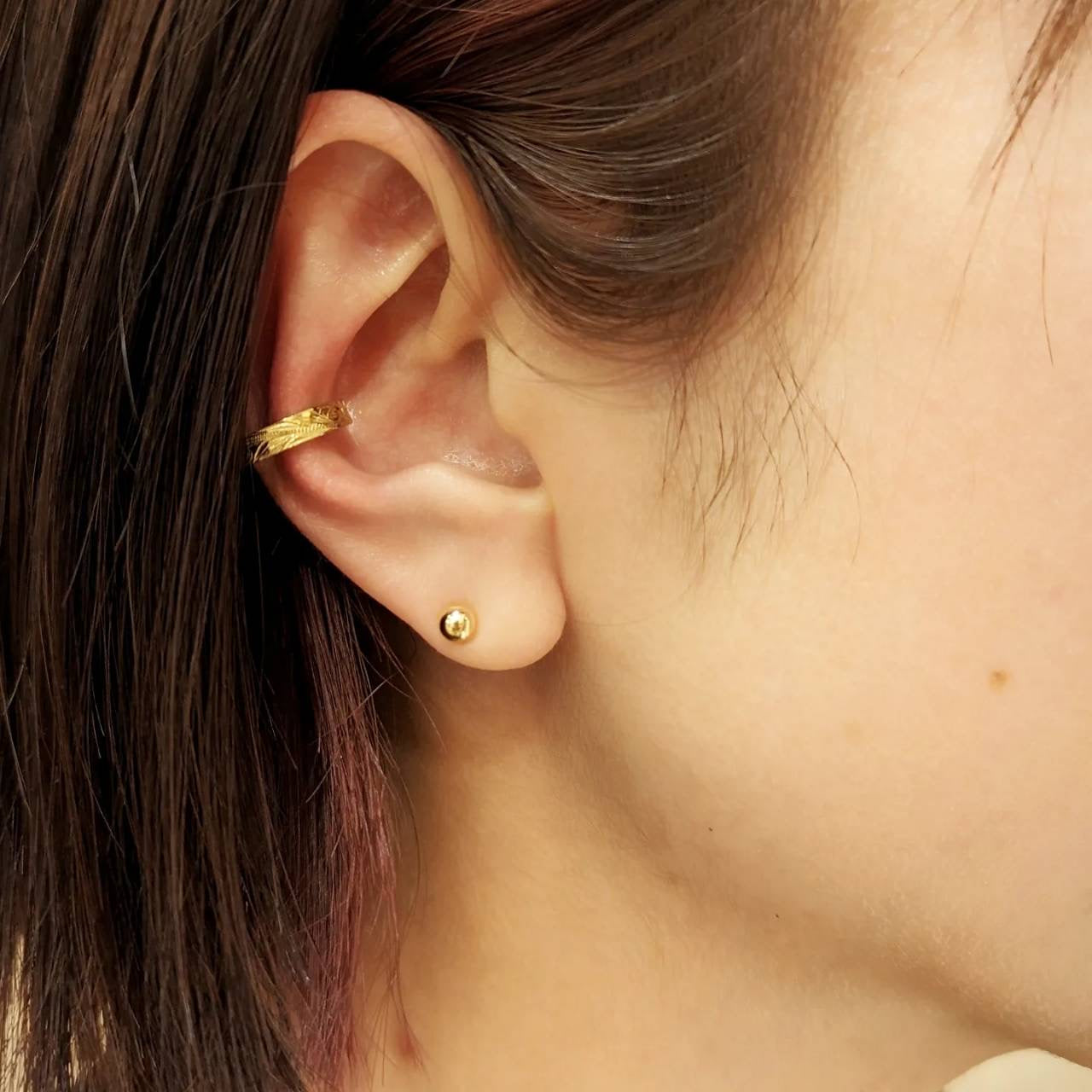 Halo. HAWAIIAN JEWELRY “Classic” EARCUFF (Gold)