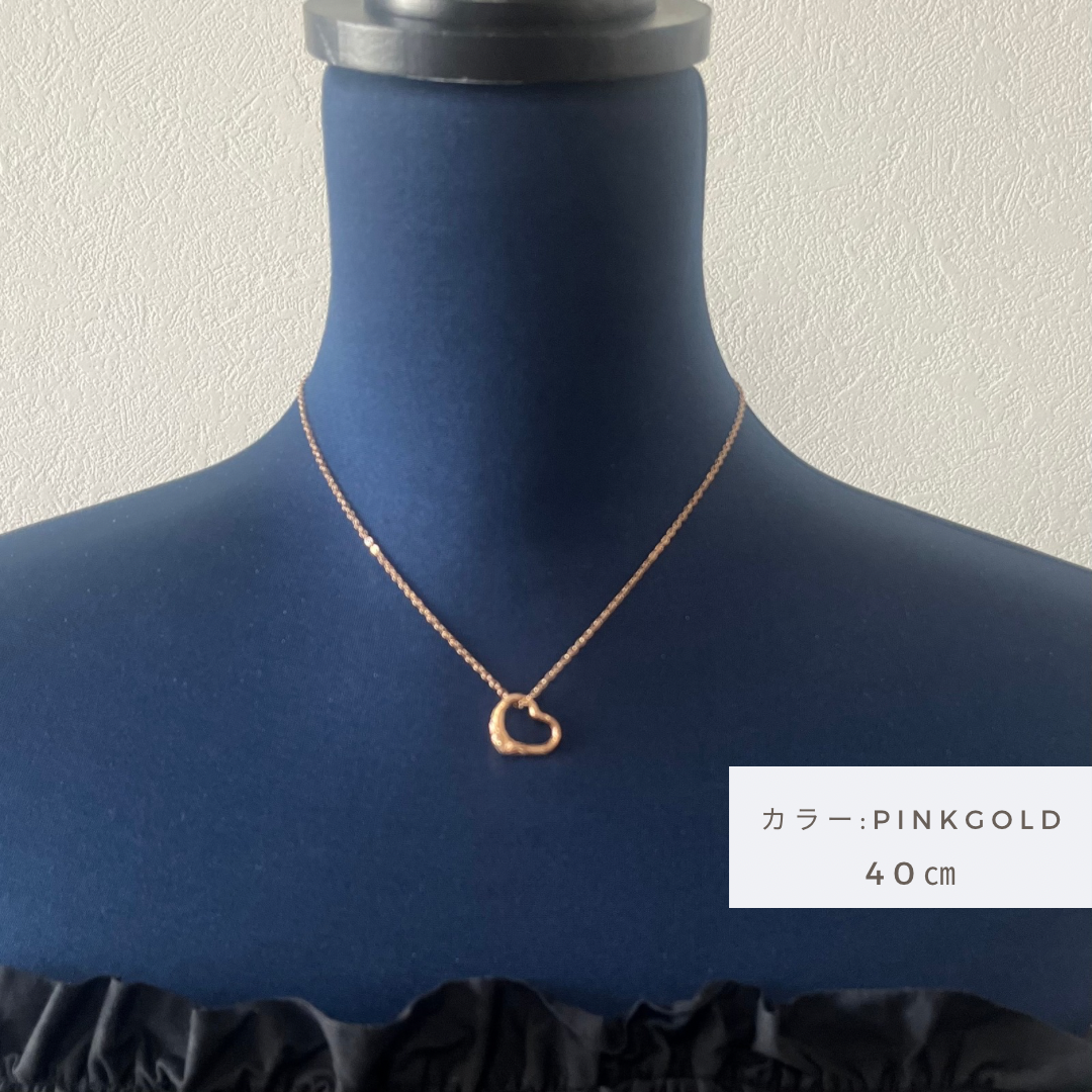 Halo. HAWAIIAN JEWELRY “Open Heart” PENDANT(Rose Gold)