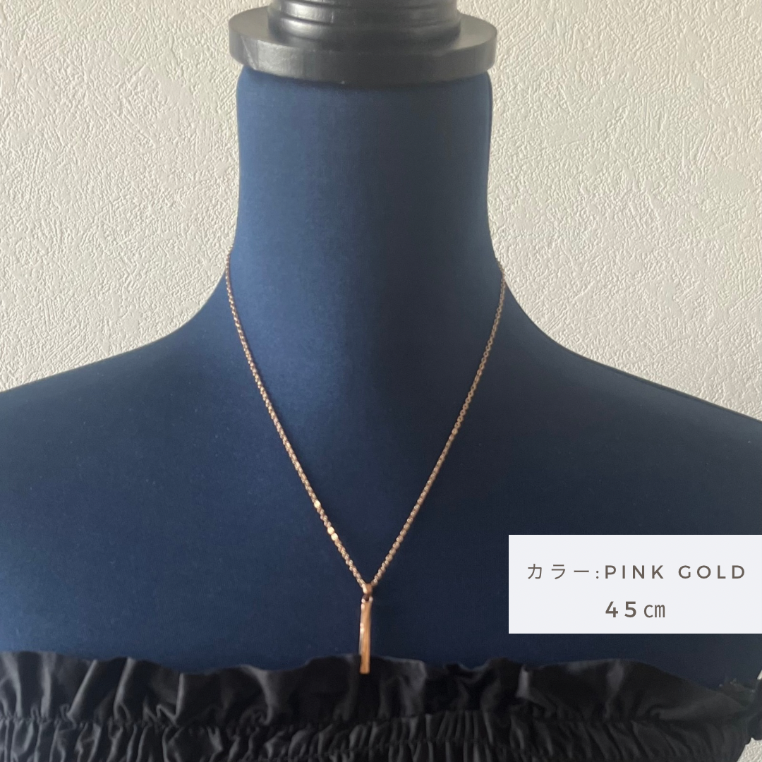 Halo. HAWAIIAN JEWELRY "Twist stick" PENDANT(Rose Gold)