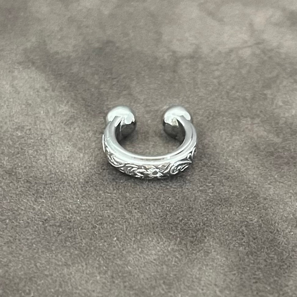 Halo.HAWAIIAN JEWELRY "Silver cuff" EARCUFF