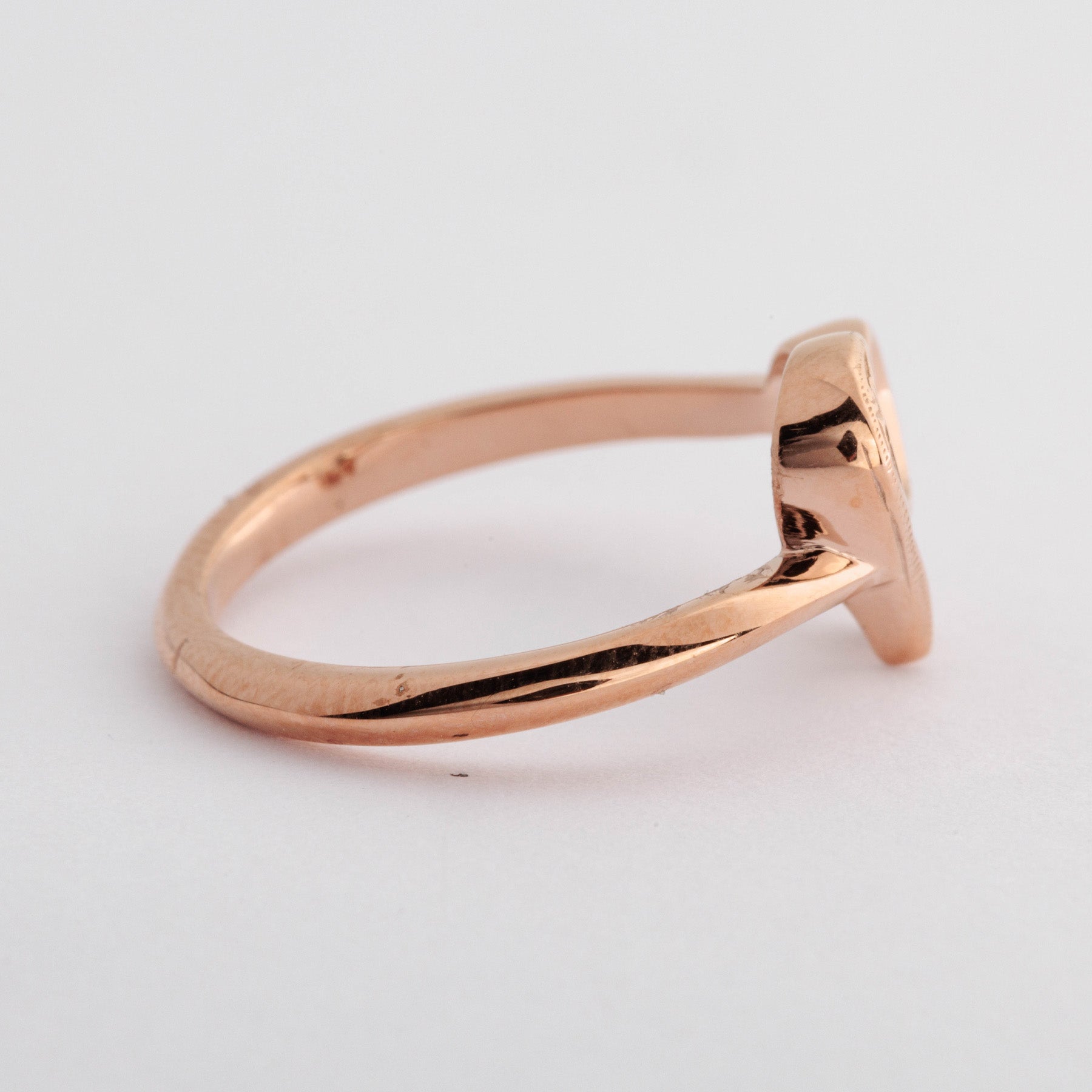 Halo. HAWAIIAN JEWELRY “Open Heart“ RING