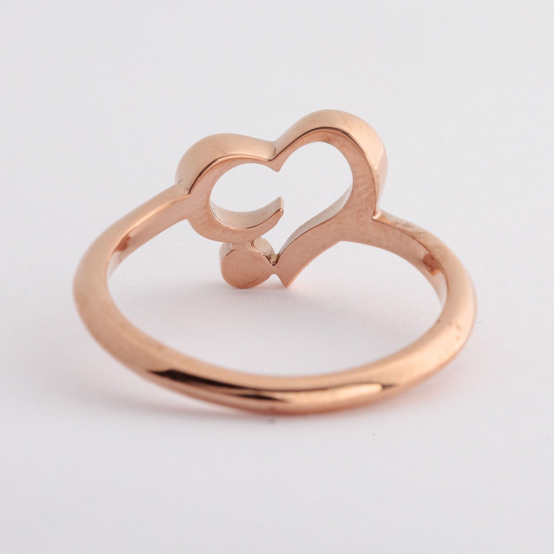 Halo. HAWAIIAN JEWELRY “Open Heart“ RING