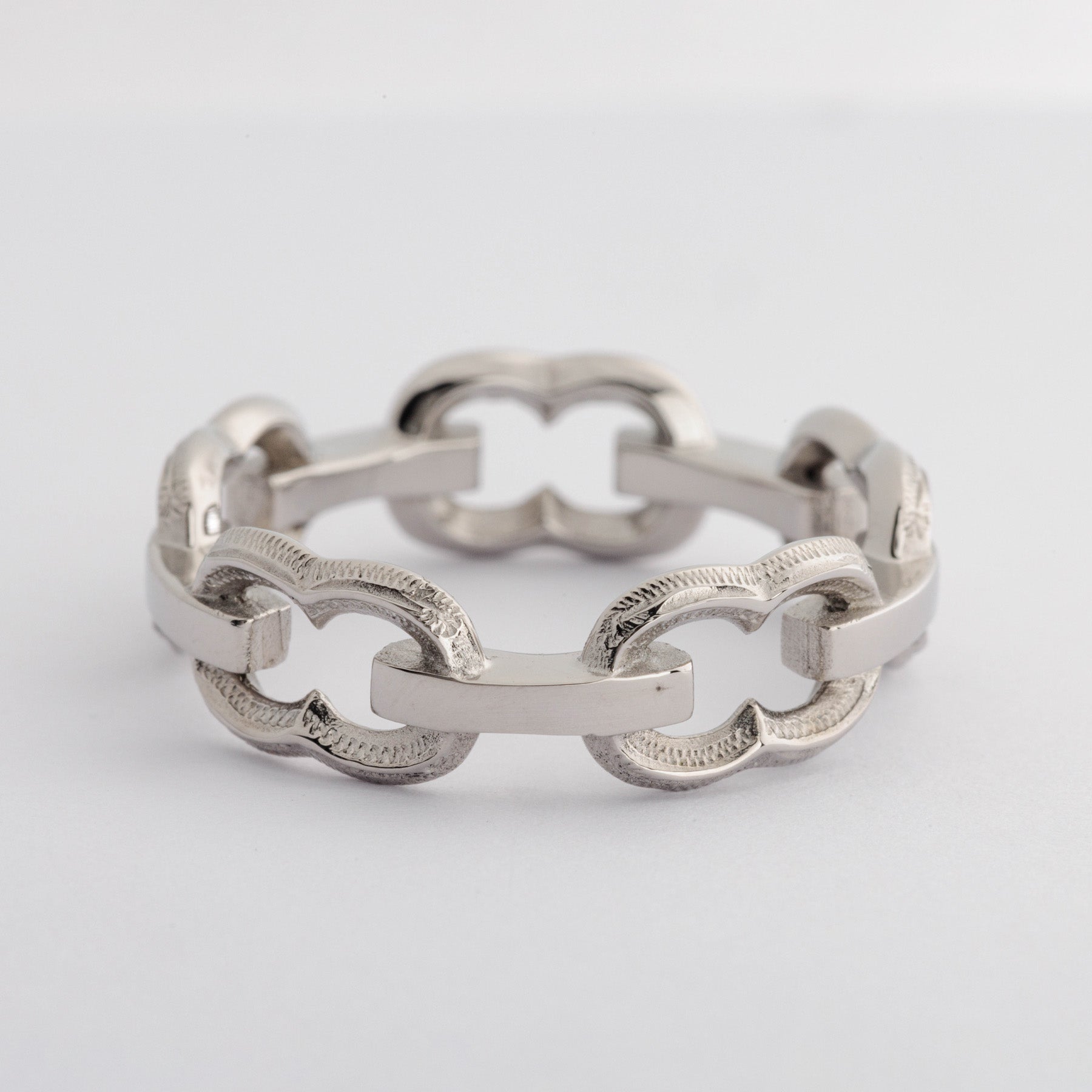 Halo. HAWAIIAN JEWELRY “Chain” RING (silver)